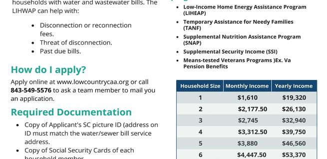 LIHWAP provides funds to assist low-income households with water and wastewater bills. Apply now!